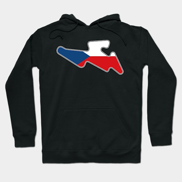 Brno Circuit [flag] Hoodie by sednoid